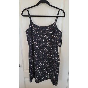 NWT Justify black floral dress